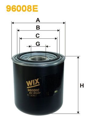 WIX FILTERS Патрон осушителя воздуха, пневматическая система 96008E